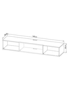 Mueble flotante para TV Hogare de melamina