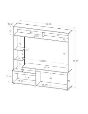 Mueble de TV Maderkit de aglomerado