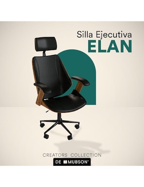 Silla de escritorio Mubson de madera