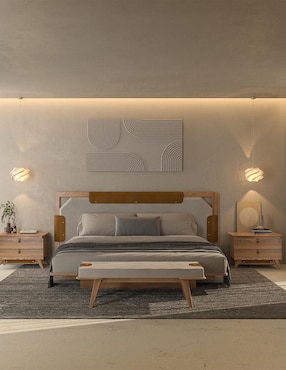 Cama Yaab Trra de madera nogal