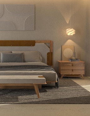 Cama Yaab Trra de madera nogal