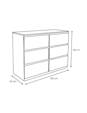 Cajonera Vaniglam de MDF