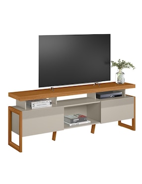 Mueble de tv armable Esmeralda Bossa Muebles de MDF y chapa