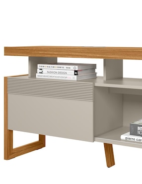 Mueble de tv armable Esmeralda Bossa Muebles de MDF y chapa