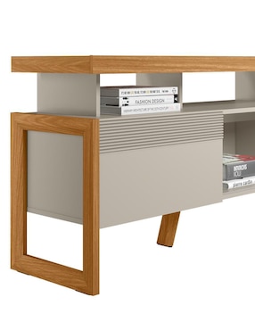 Mueble de tv armable Esmeralda Bossa Muebles de MDF y chapa
