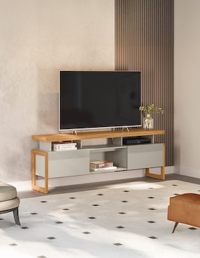 Mueble de tv armable Esmeralda Bossa Muebles de MDF y chapa