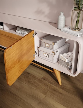 Mueble de tv armable Época Bossa Muebles de MDF y chapa