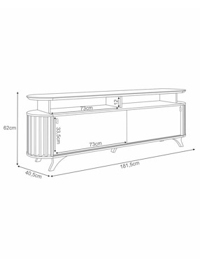 Mueble de tv armable Alba Bossa Muebles