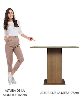 Mesa de comedor armable Madesa