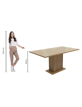 Mesa de comedor armable Madesa