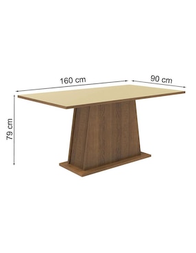 Mesa de comedor armable Madesa