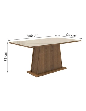 Mesa de comedor armable Madesa