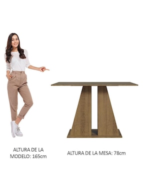 Mesa de comedor armable Madesa