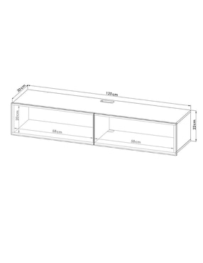 Mueble para TV armable Hogare de melamina