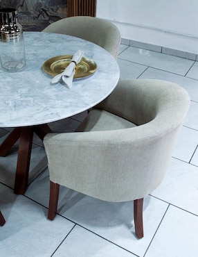 Mesa de comedor Vaniglam de madera y mármol