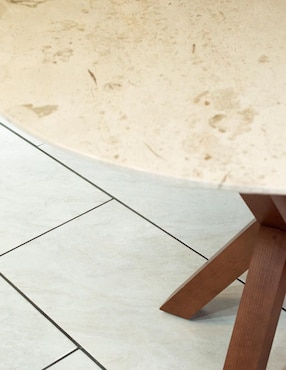 Mesa de comedor Vaniglam de madera y mármol