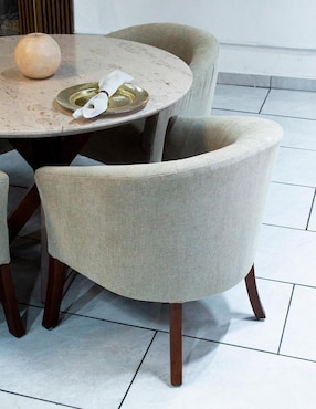 Mesa de comedor Vaniglam de madera y mármol