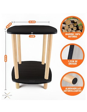 Mesa lateral armable Xtllar9 Xtellar de madera