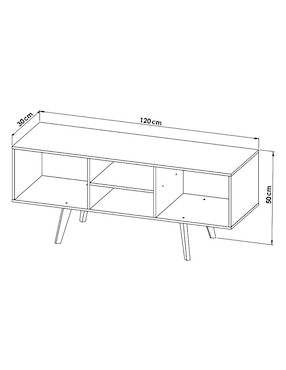 Mueble para TV armable Hogare de melamina