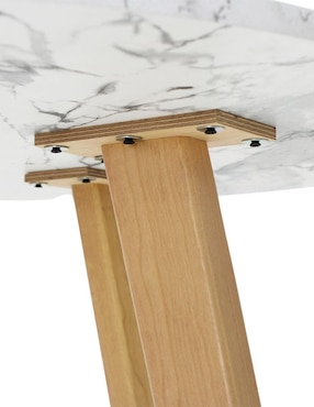 Mesa de comedor armable Frankfurt 80cm Mundo In