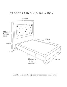 Cama Mary box Dicasa de tela
