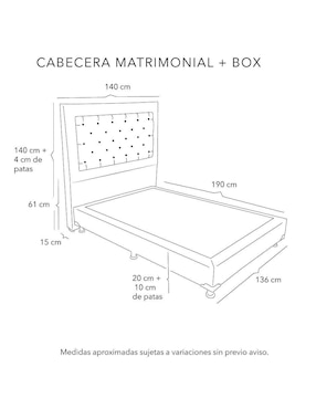 Cama Mary box Dicasa de tela