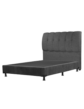 Cama Nube Box Dicasa de madera y tela