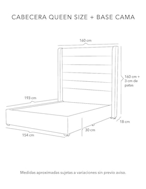 Cama Polar Base Dicasa de madera y tela