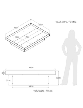 Cama Maderkit de aglomerado