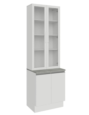 Vitrina armable Glamy Madesa de aglomerado