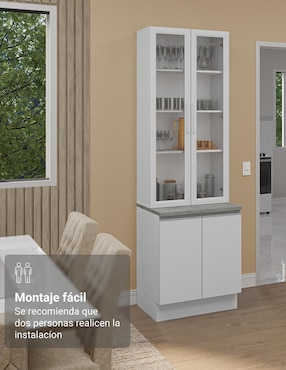 Vitrina armable Glamy Madesa de aglomerado
