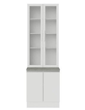 Vitrina armable Glamy Madesa de aglomerado