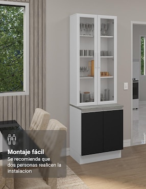 Vitrina armable Glamy Madesa de aglomerado