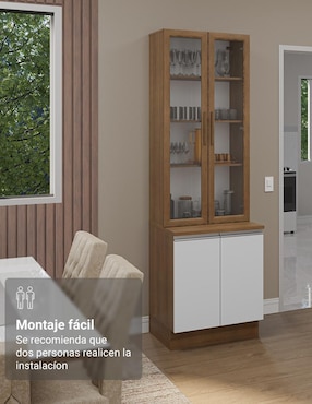 Vitrina armable Glamy Madesa de aglomerado