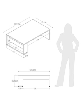 Mesa de centro armable Maderkit