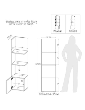Librero armable Maderkit de aglomerado