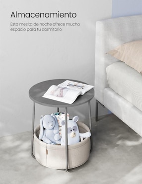 Mesa auxiliar armable Lilea Songmics Home de aglomerado y madera