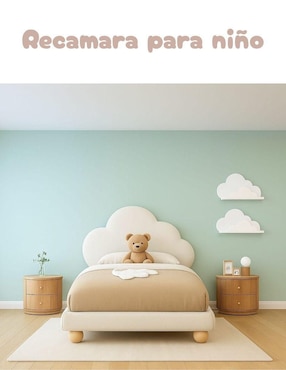 Cama infantil nube Cozy cloud Wall Furniture Paneling