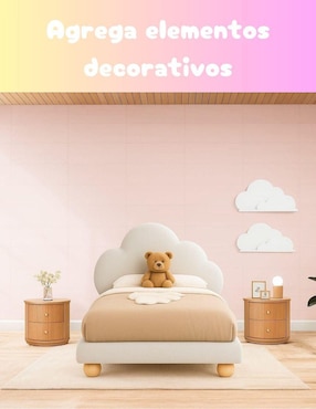 Cama infantil nube Cozy cloud Wall Furniture Paneling