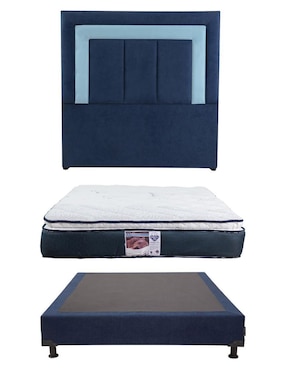 Set recámara Dicasa Bora box Monaco de madera pino