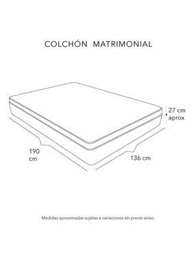 Set recámara Dicasa Bora box Monaco de madera pino