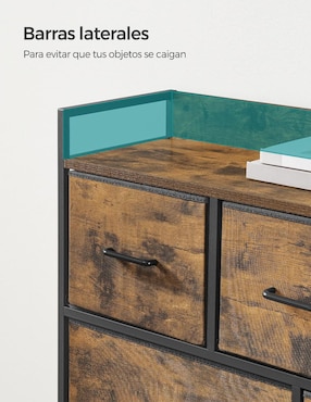 Cómoda Bellah Songmics Home de acero