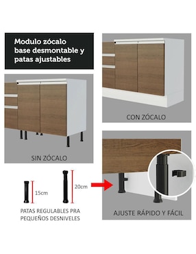 Gabinete armable Glamy Madesa de MDP