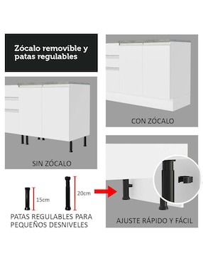 Gabinete armable Glamy Madesa de MDP