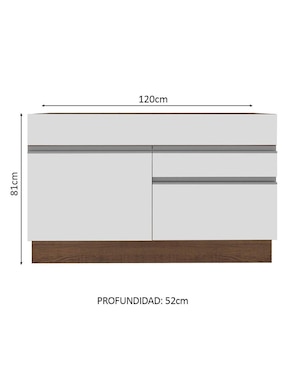 Gabinete armable Glamy Madesa de MDP