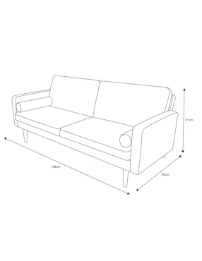 Sofá cama Lara Re Heuman Brand de madera