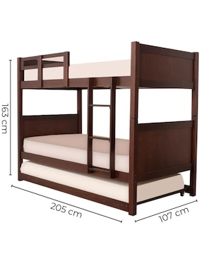 Litera Yuma Sochic de madera individual