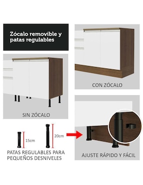 Gabinete armable Glamy Madesa de MDP