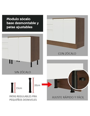 Gabinete armable Glamy Madesa de MDP