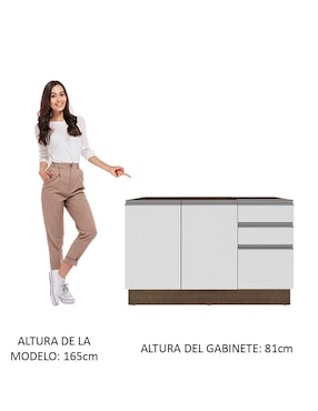 Gabinete armable Glamy Madesa de MDP